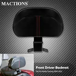 Motorcycle Front Driver Rider Backrest Mounting Kit For Harley Touring CVO Street Glide Road King Special Classic 2009-2021 2022