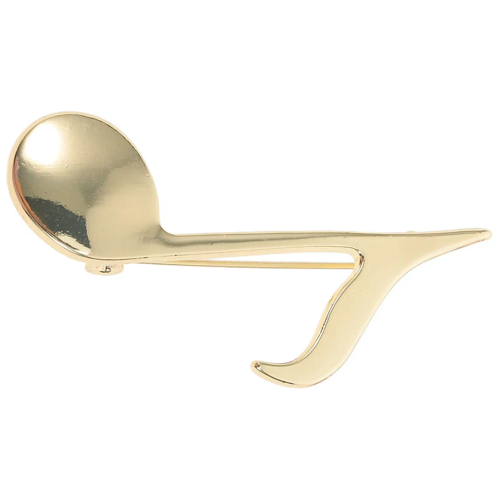 Music Note Brooch Fashion Musician Lapel Pin Zinc Alloy Gold Plated Safety Pin for Jackets Bags Hats Music Symbol Badge