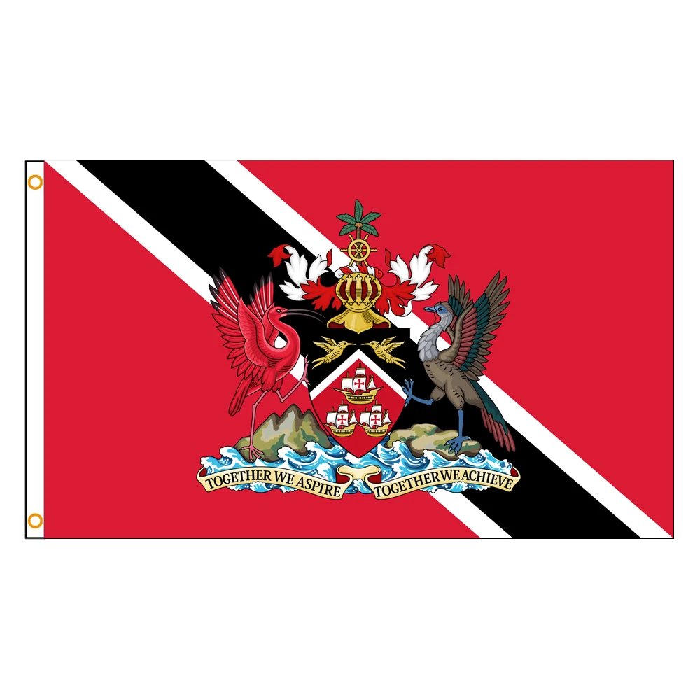 60×90 90x150 120×180CM Trinidad and Tobago Eraq Emblem Flag Polyester Printed Banner Tapestry For Decor