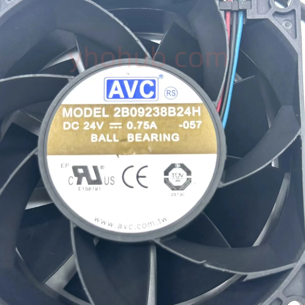 AVC 2B09238B24H 057 DC 24V 0.75A 92x92x38mm Server Cooling Fan