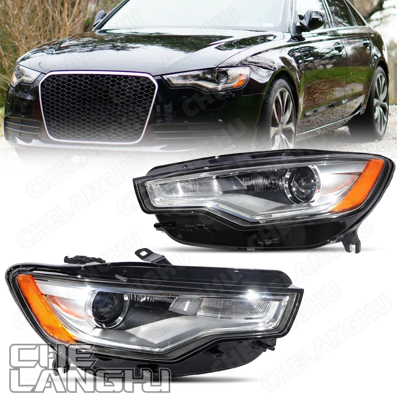 

HID Headlight For Audi A6 S6 2012 2013 2014 2015 2016 2017 2018 Front Headlamp Turn Signal Light DRL Car Accessories AU2503170