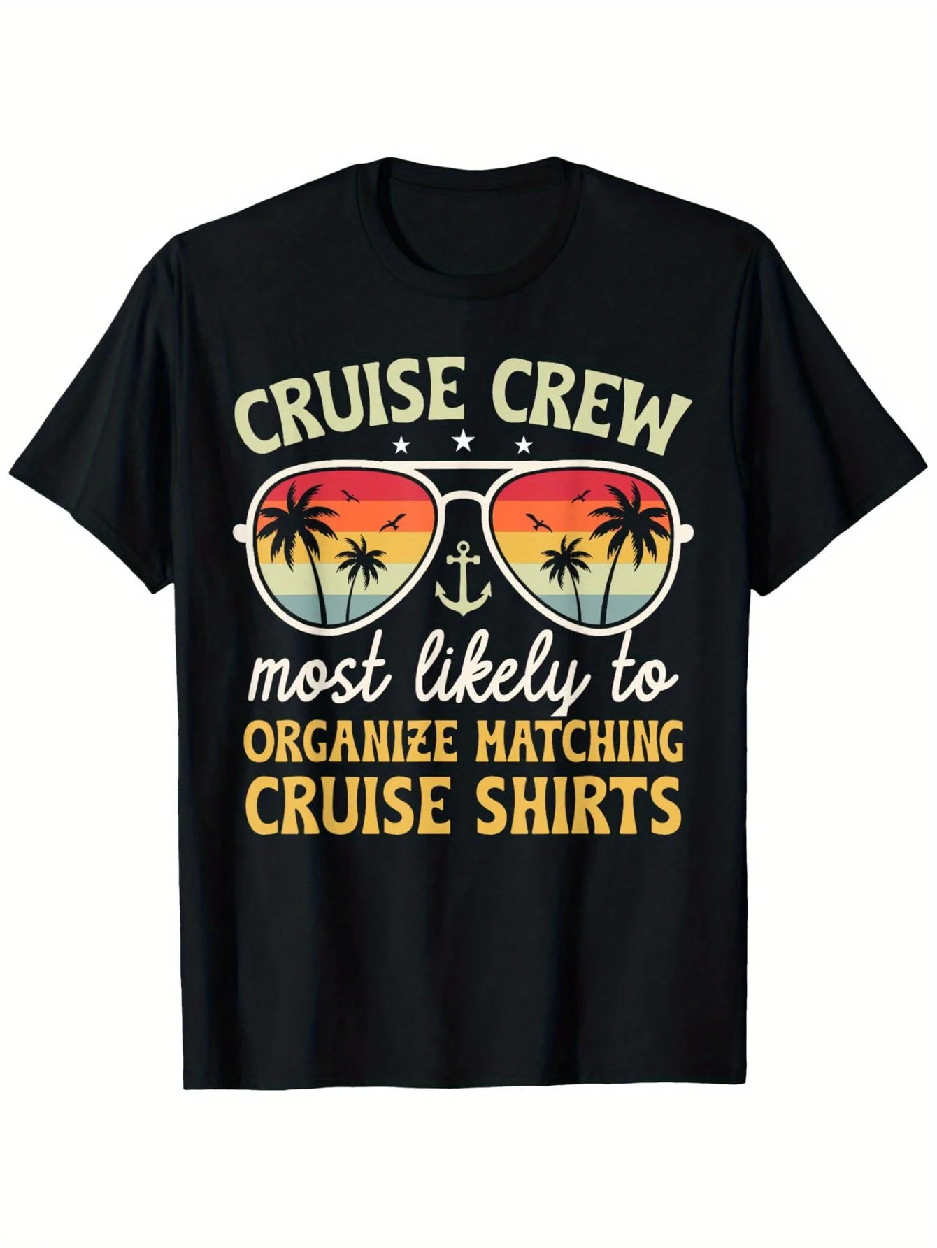 Cruise Crew Most Likely To Organize Matching Cruise 2024 T-Shirt, Suitable for Mens & Womens Outdoor T-Shirt, 100%cotton