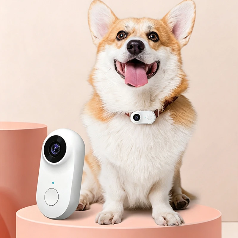 WiFi Mini Pet Camera,1080P Wearable Thumb Cam for Dog Cat First-Person Vlog Cycling Outdoor Sports