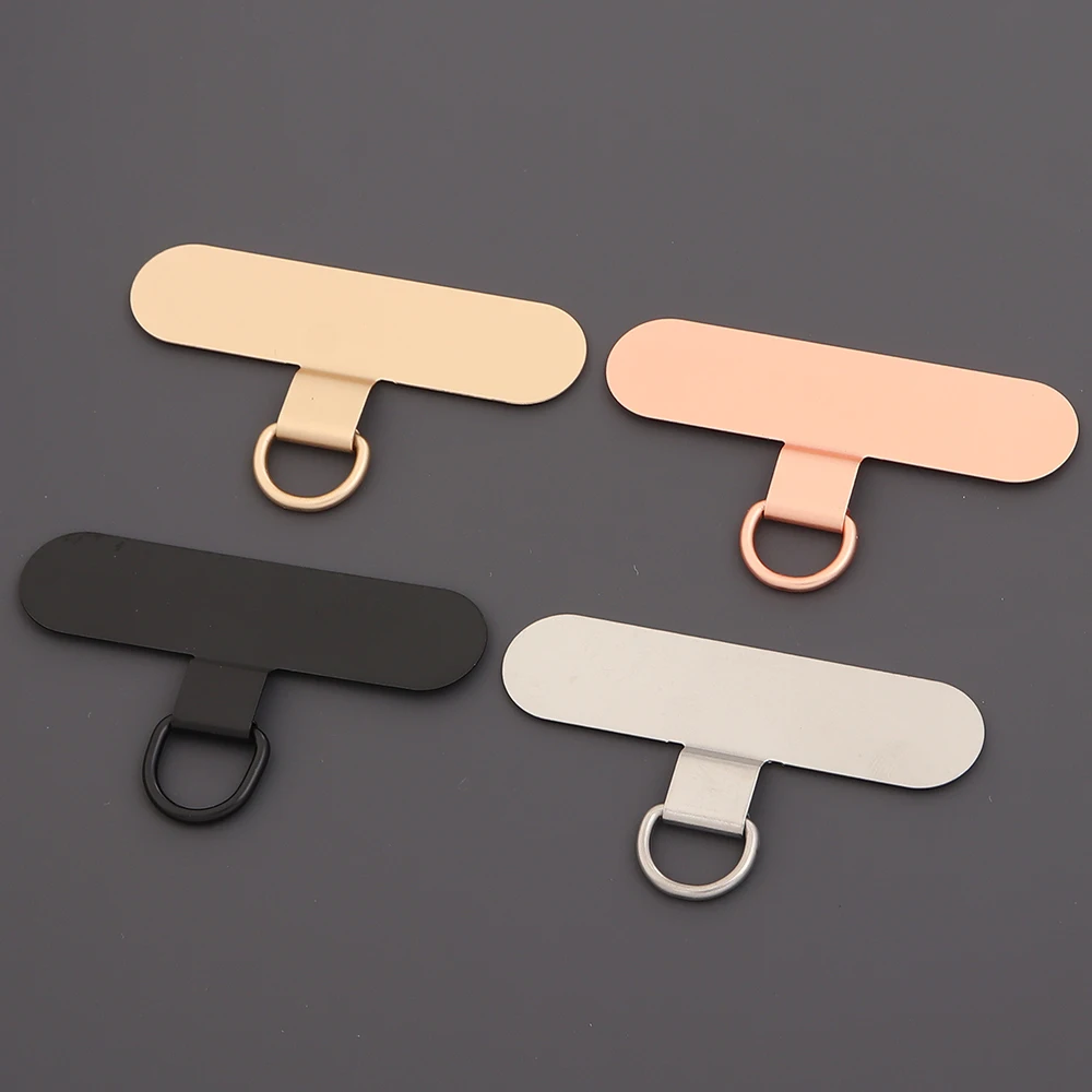 5er-Set universelle Edelstahl-Handyhalterungsplatten, Ersatz-Handy-Lanyard-Clips, Handy-Lanyard-Karten, Hängekordel-Platten – Detail 3