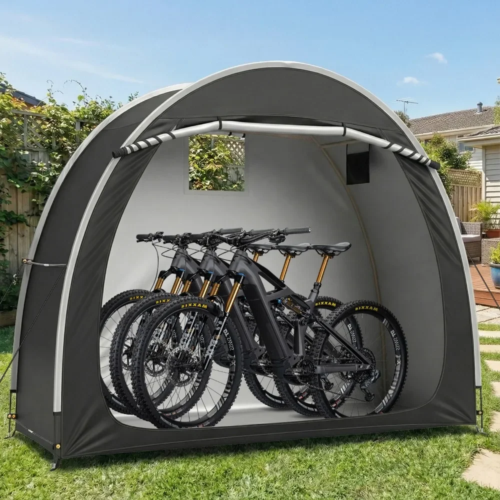 

Уличный складской навес 68x2.6/6.8x4.9 футов, переносной гараж, тент для мотоциклов и велосипедов