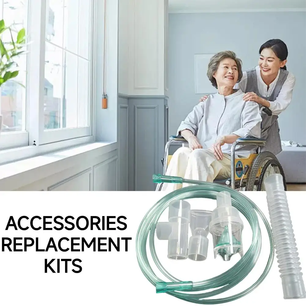 Nebulizer Replacement Kit, Complete Accessory Set with Nebulizer Cup, Oxygen Tube, Mouthpiece Standards Compliance