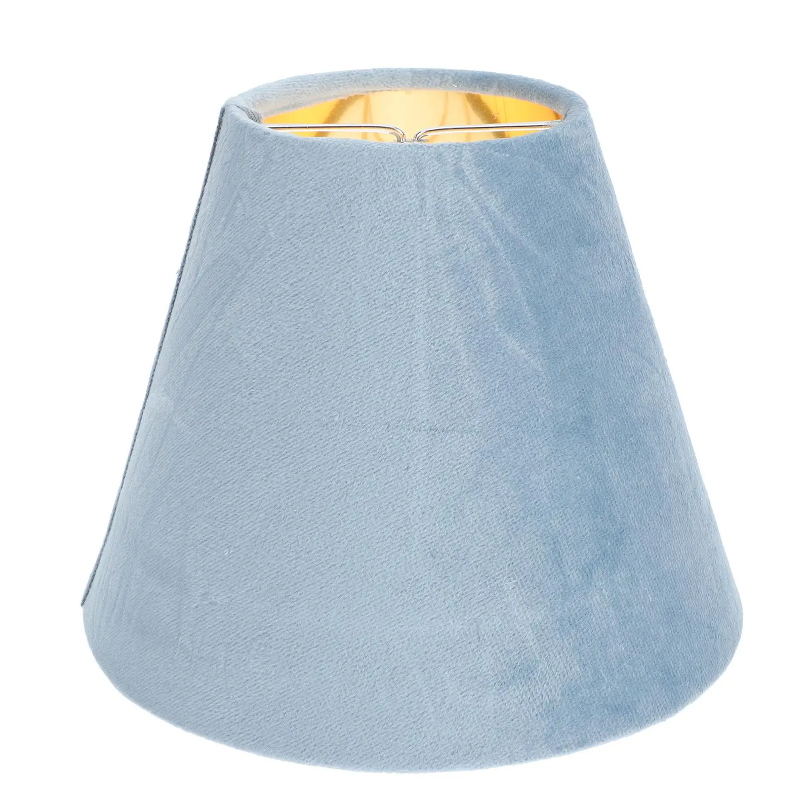 

Cloth Lampshade Table Lamp Cover Golden Velvet Lining Durable Iron Simple Style Desk Home Decor Non dazzling Eye friendly