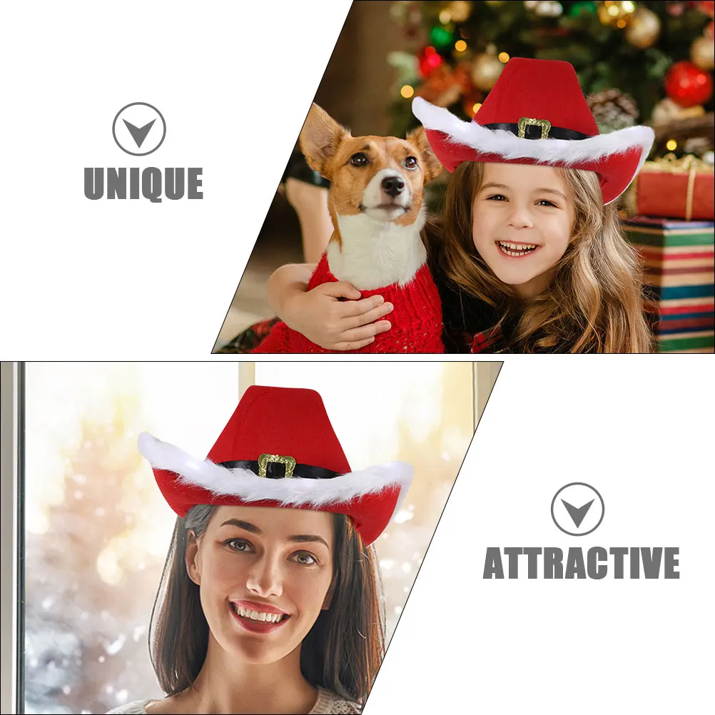 Makeup Costume Props Christmas Hat Suit Child Hats for Men Style Plastic Holiday Kit