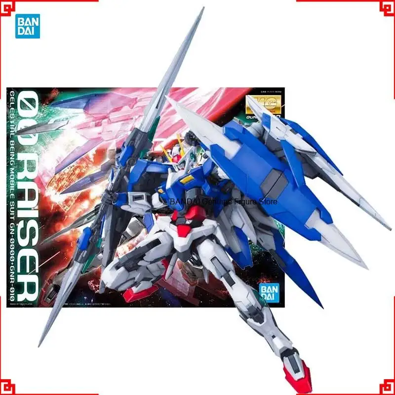 Bandai Gundam Model Kit MG 00 Raiser Normal Action Figure Gunpla Building Kit Gundam Collectibles Anime Figures Toys Boys Gift