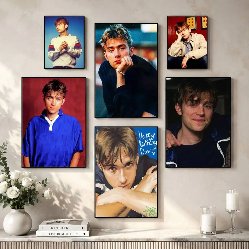 Damon Albarn Poster Versatile HD Waterproof Wall Art Self-Adhesive Decor for Any Space Ideal Gift