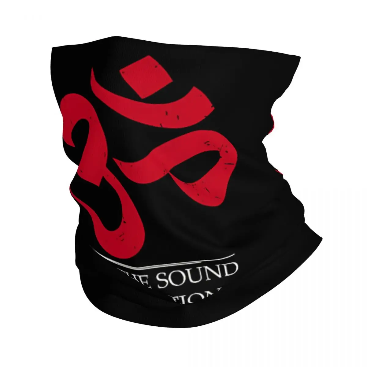 The Sound Of Creation Hindu Symbol Thin Wrap Scarf Bandana Om Neck Gaiter Face Cover Headband