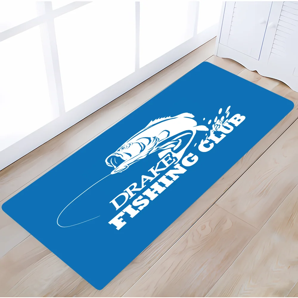 Fishing Floor Mats Foot Mat Entrance Door Doormat Bedrooom Carpet for Kitchen Rugs Balcony Super Absorbent Bathroom Rug Bath