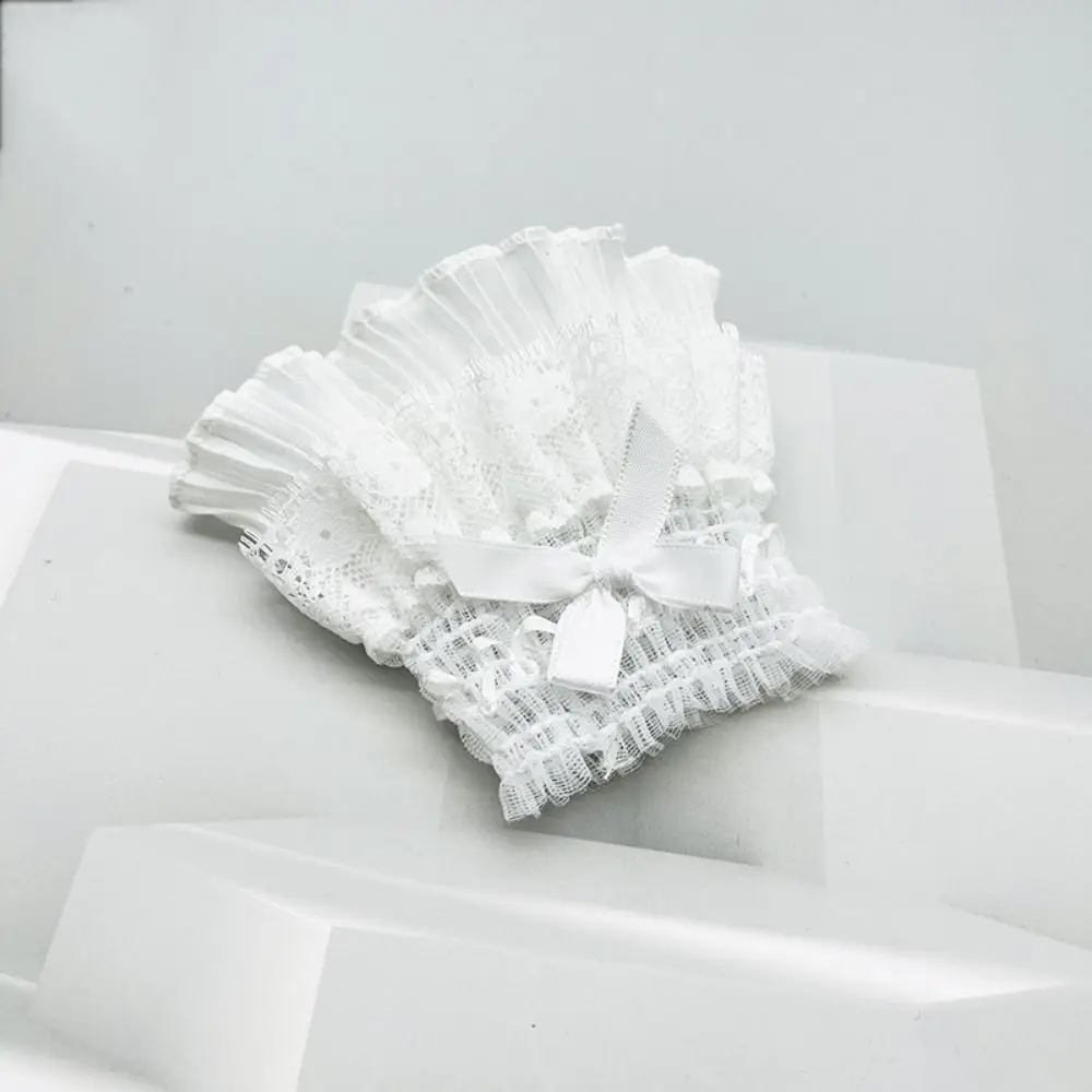 Victorian Detachable Sleeves Cuffs Detachable Costume Accessory Lace Ruffled Wrist Comfortable Soft Fake Sleeves Cuffs