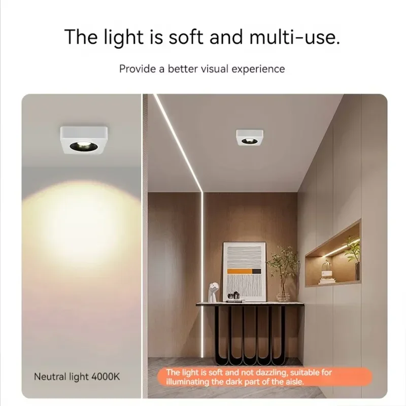 Nieuwe Led Downlights Ultradunne Vierkante Spot Licht Led Plafondlamp Woonkamer Slaapkamer Keuken Verlichtingsarmatuur Voor Kamer Home Decor