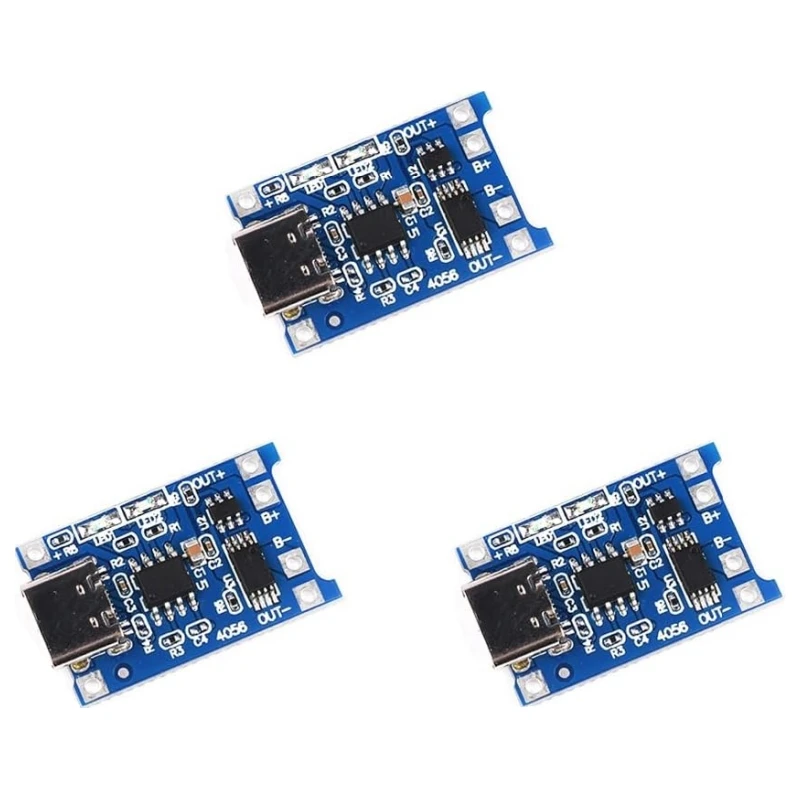 3p'c'sTP4056 Type-C USB Charging Module 5V 1A 18650 Lithium Battery Charging Board Power Charger Board with Protection
