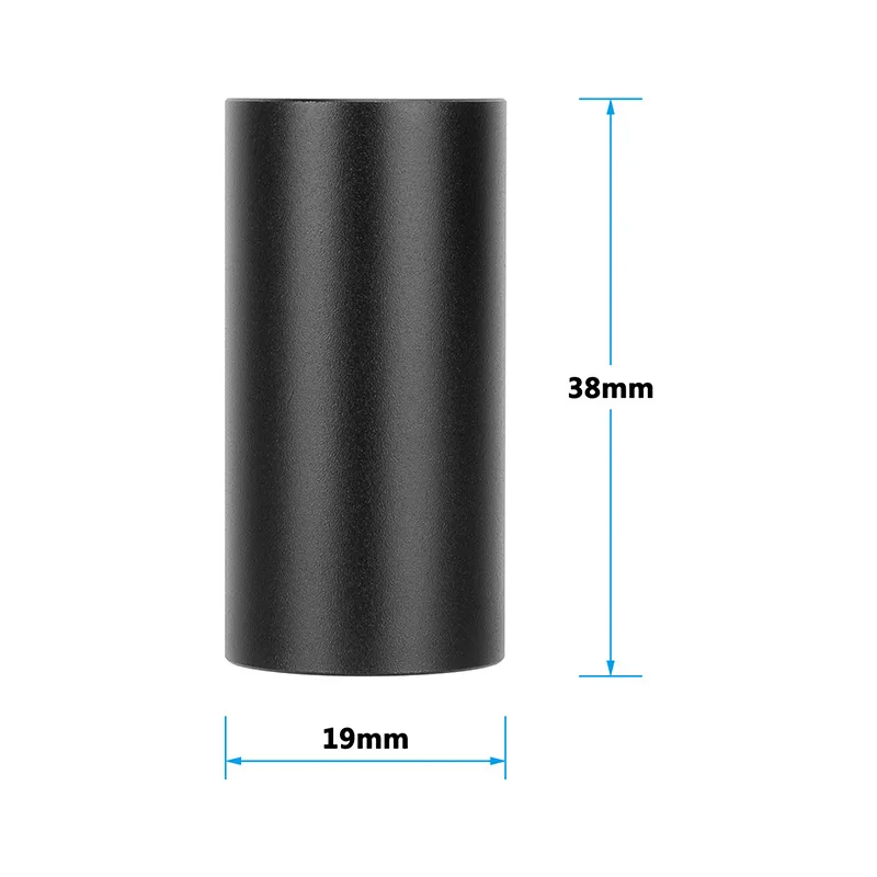 19mm Short Extension Rod with M12 Thread & 6.5mm Hole, Aluminum Camera Rig Connecting Rod Accessory