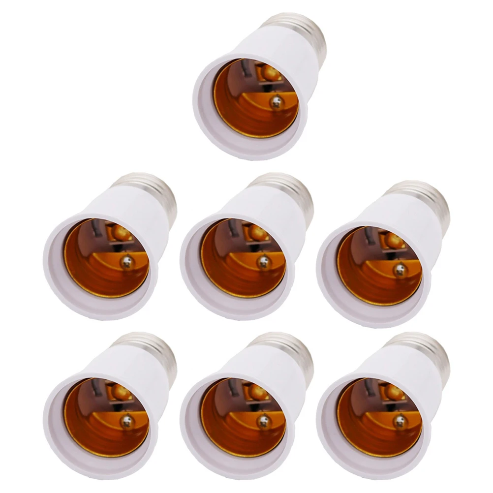 

10Pcs E27 Light Bulb Extension Adapter Flexible LED Bulb Socket Extender Converter for Fixtures Light Socket Extender