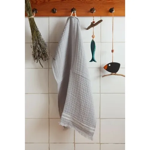 Refikadan Müslin Keuken Handdoek | Lichtgrijs