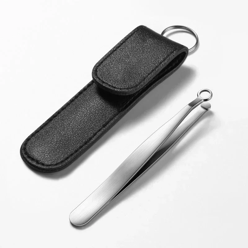 Manual Nasal Hair Shaver Universal Nose Hair Trimming Tweezers Round Head Nose Hair Clippers Stainless Steel Nose Cutter