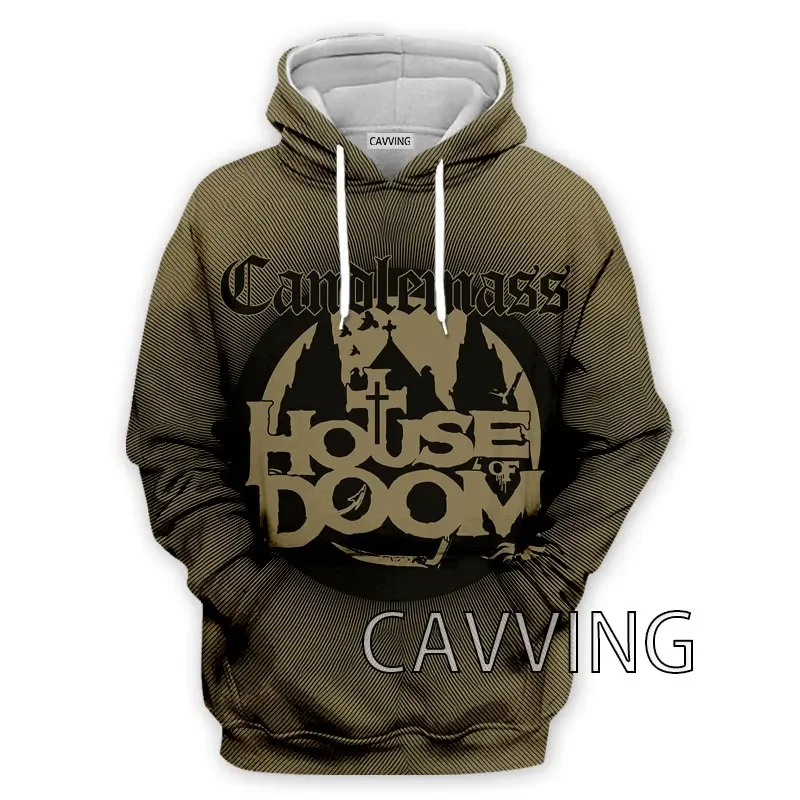 New Fashion Women/Men's 3D Print  Candlemass Band  Hoodies Hooded Sweatshirts Harajuku Hoodie Sweatshirts Tops Clothing