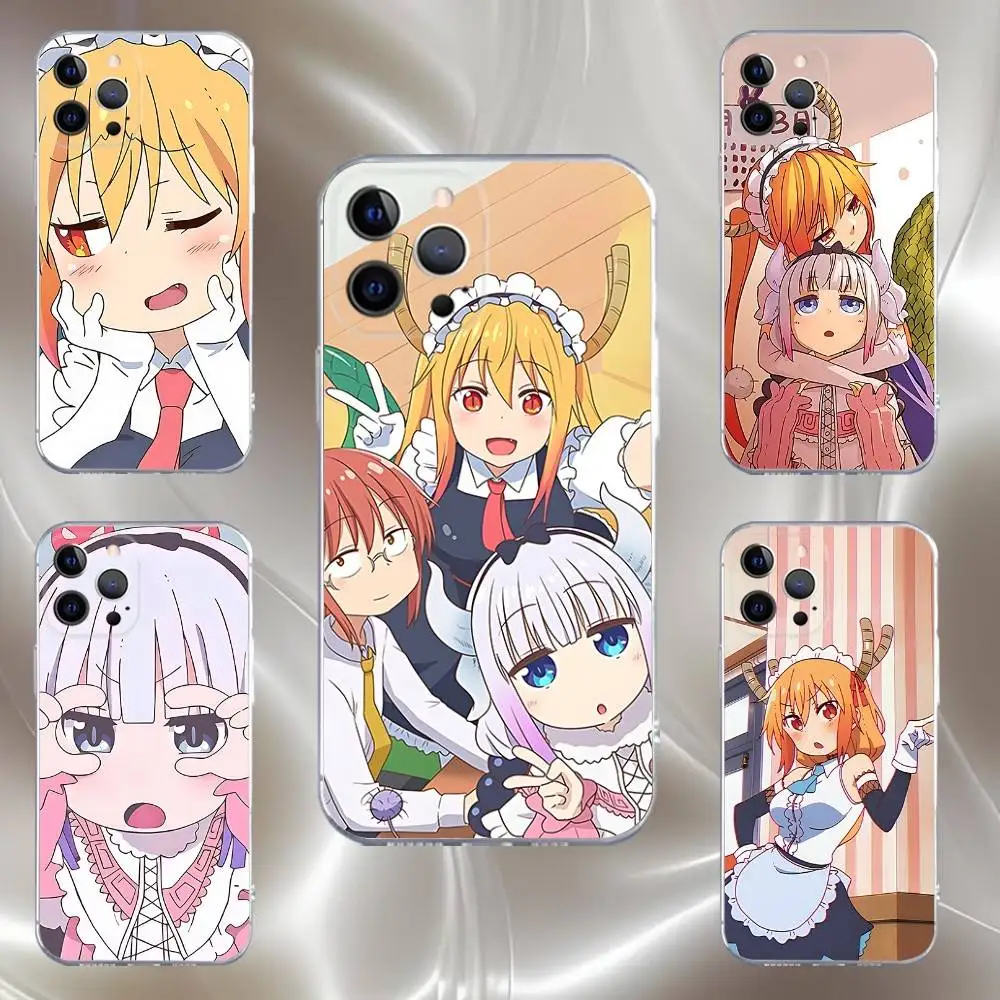 

Miss K-Kobayashi dragon Maid Transparent soft case for iPhone 17,16,15,14,13,12,11,Pro,Max,Plus, X,XS,XR,SE4,E Mini