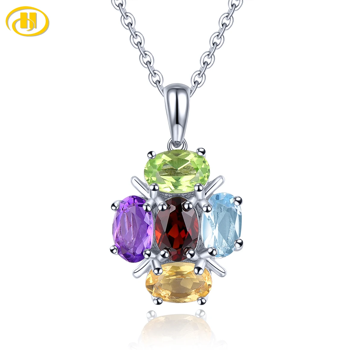 pingente de prata esterlina para mulheres topazio ametista natural pedra preciosa genuina joias estilo colorido presentes de ano novo 25 carats s925 01