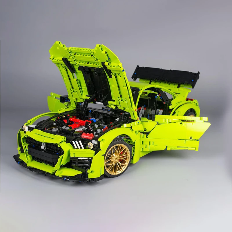 3152 قطعة بطل السرعة Fordsad Must Gangd Shelby GT500 اللبنات لتقوم بها بنفسك لعبة إبداعية عيد الميلاد هدية عيد ميلاد للأطفال كتل #3