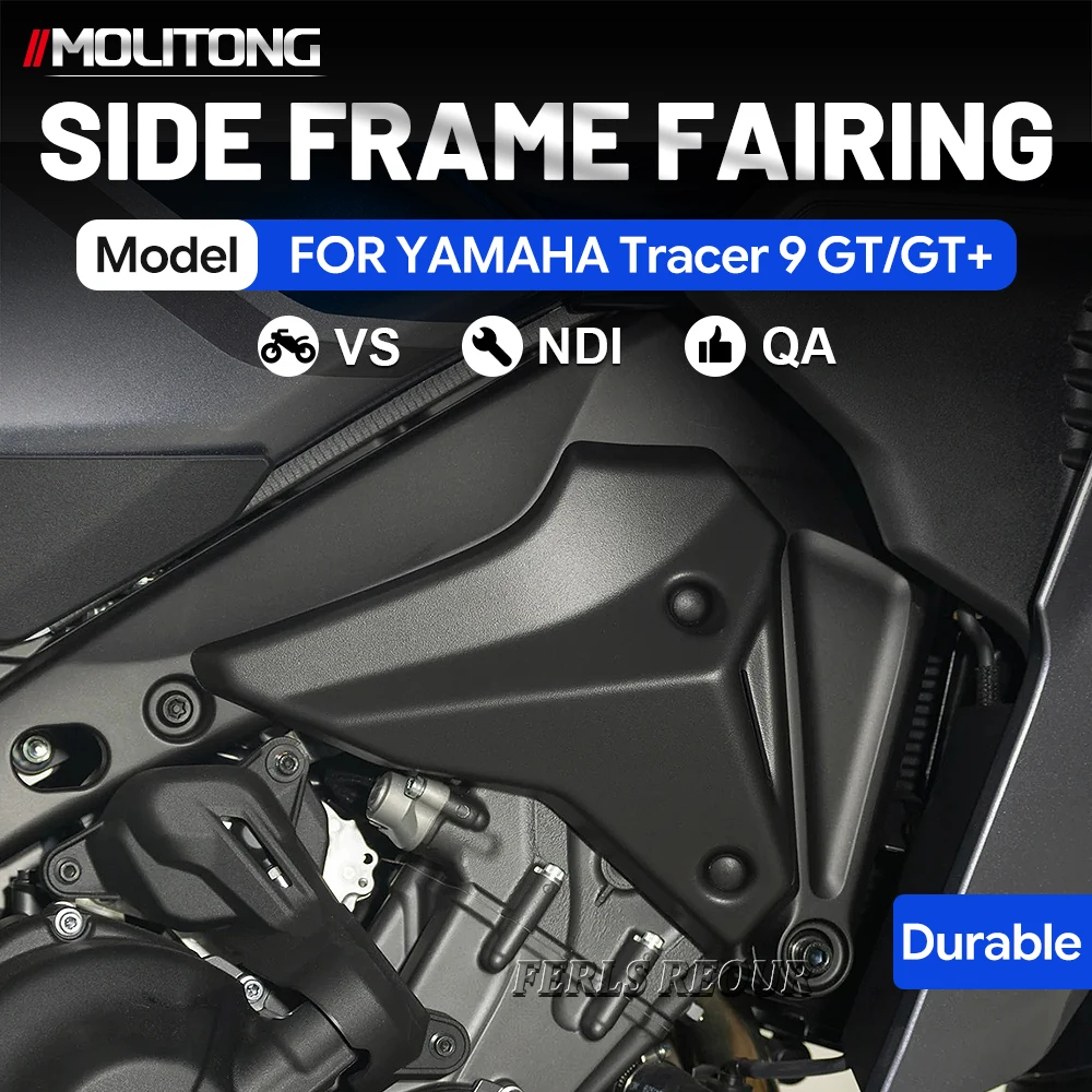 Suitable for Yamaha Tracer 9 GT/GT+ models (2021–2025): ABS panel covers, side frame components, and fairing parts