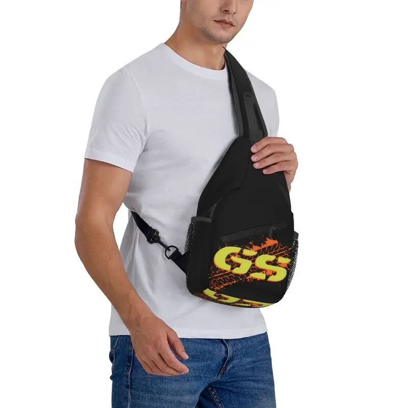 مخصص GS دراجة نارية مغامرة حبال حقائب الرجال بارد الكتف الصدر حقيبة كروسبودي السفر المشي لمسافات طويلة Daypack