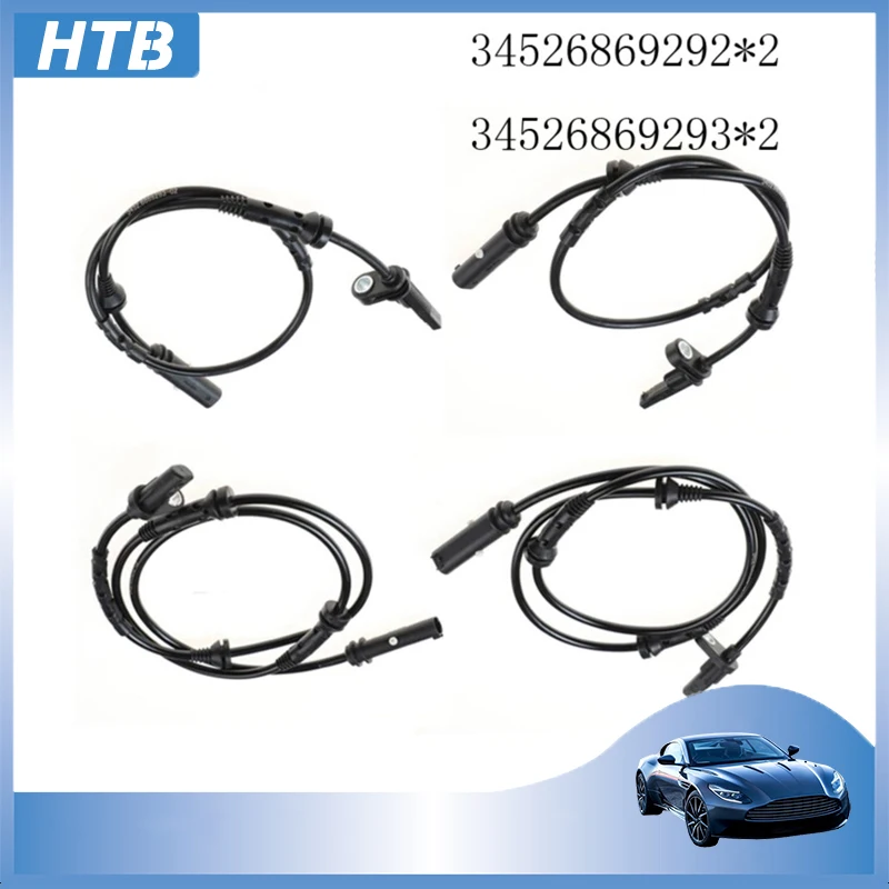 one set 34526869292 34526869293 High Quality Front&Rear Left&Right ABS Wheel Speed Sensor For BMW X3 F25 X4 F26