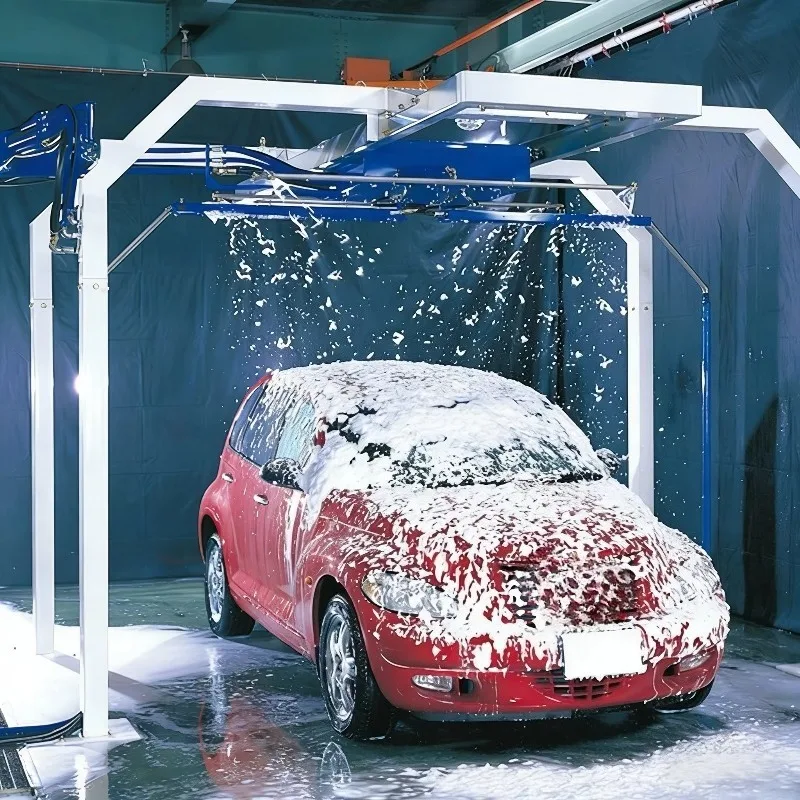 Automatic Touchless Car Wash Machine Touch Screen Program Stores Multiple Wash Modes For Different Vehicle Dirty Level Cleaning