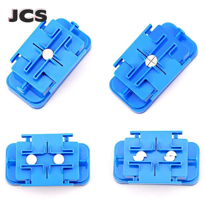1/4 1/2 Pill Cutter For Round Oblong Pills Multiple Pill Splitter Stainless Steel Blade Quartering Tablet Cutter Splitter Blue