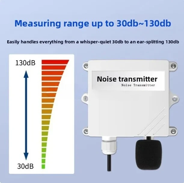 Environmental noise online monitoring Noise meter Sensor Noise transmitter dB 4-20mA detector rs485