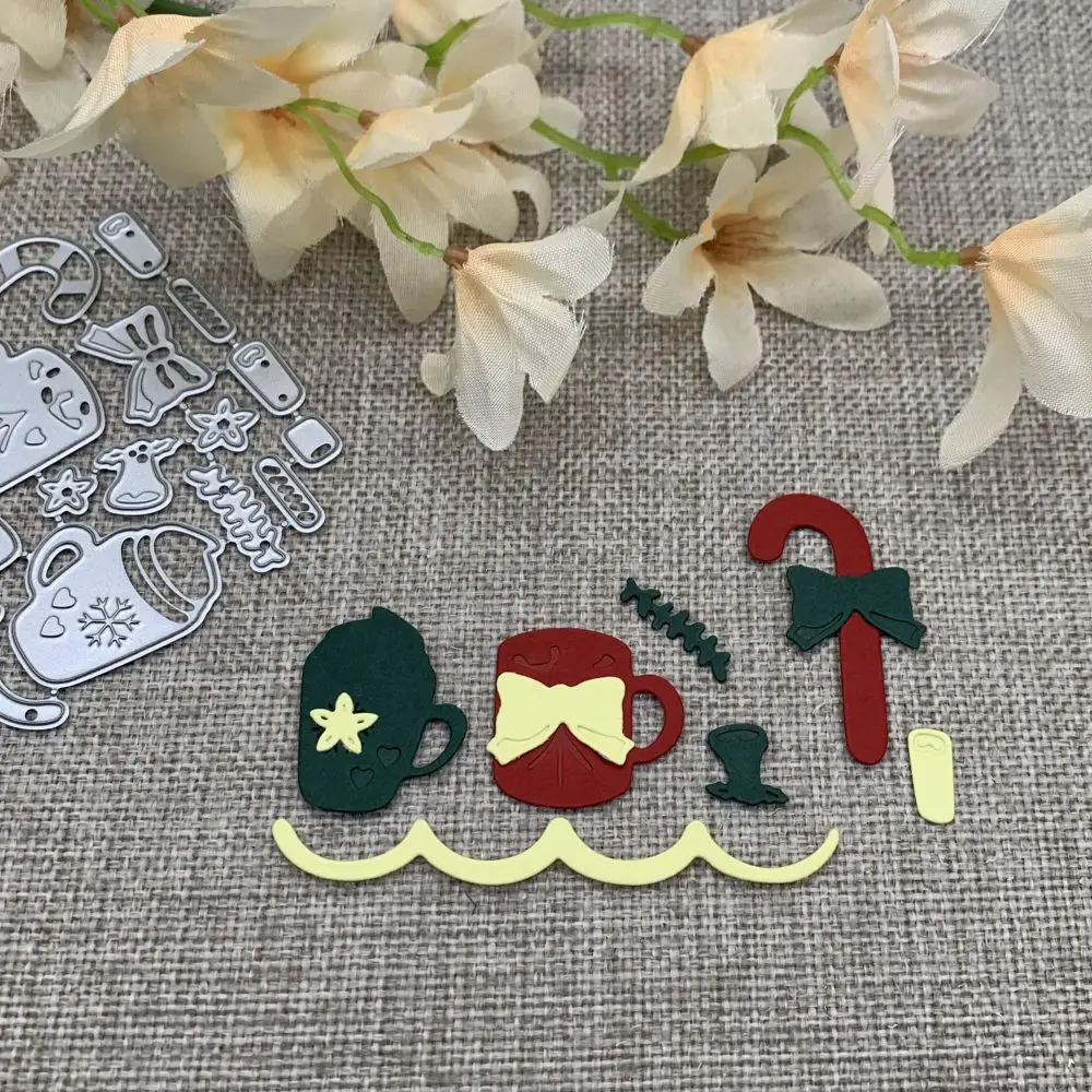 

Новогодние декоративные металлические вырубные формы-трафареты для скрапбукинга и рукоделия