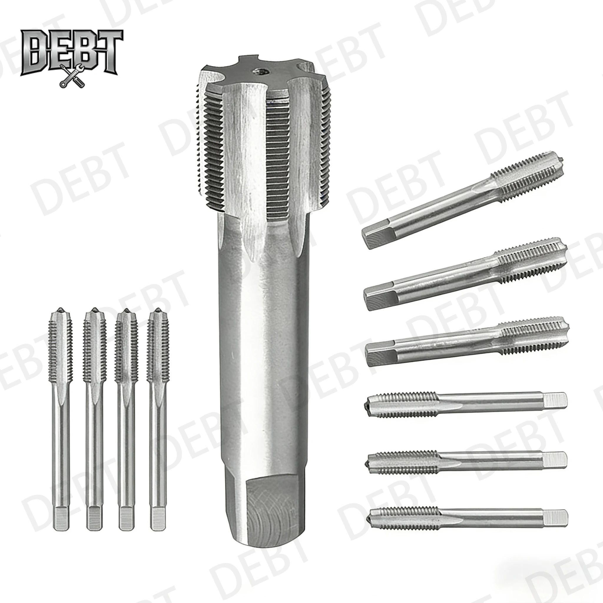 Metric M12X0.5,M12X0.75,M12X1,M12X1.25,M12X1.5,M12X1.75,M13X0.5,M13X0.75,M13X1,M13X1.25,M13X1.5,M13X1.75 HSS Straight Fluted Tap