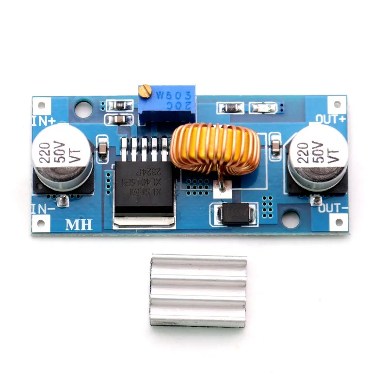 DC-DC XL4015 adjustable step-down module 4~ 38V high power 96% high efficiency, low ripple 5A
