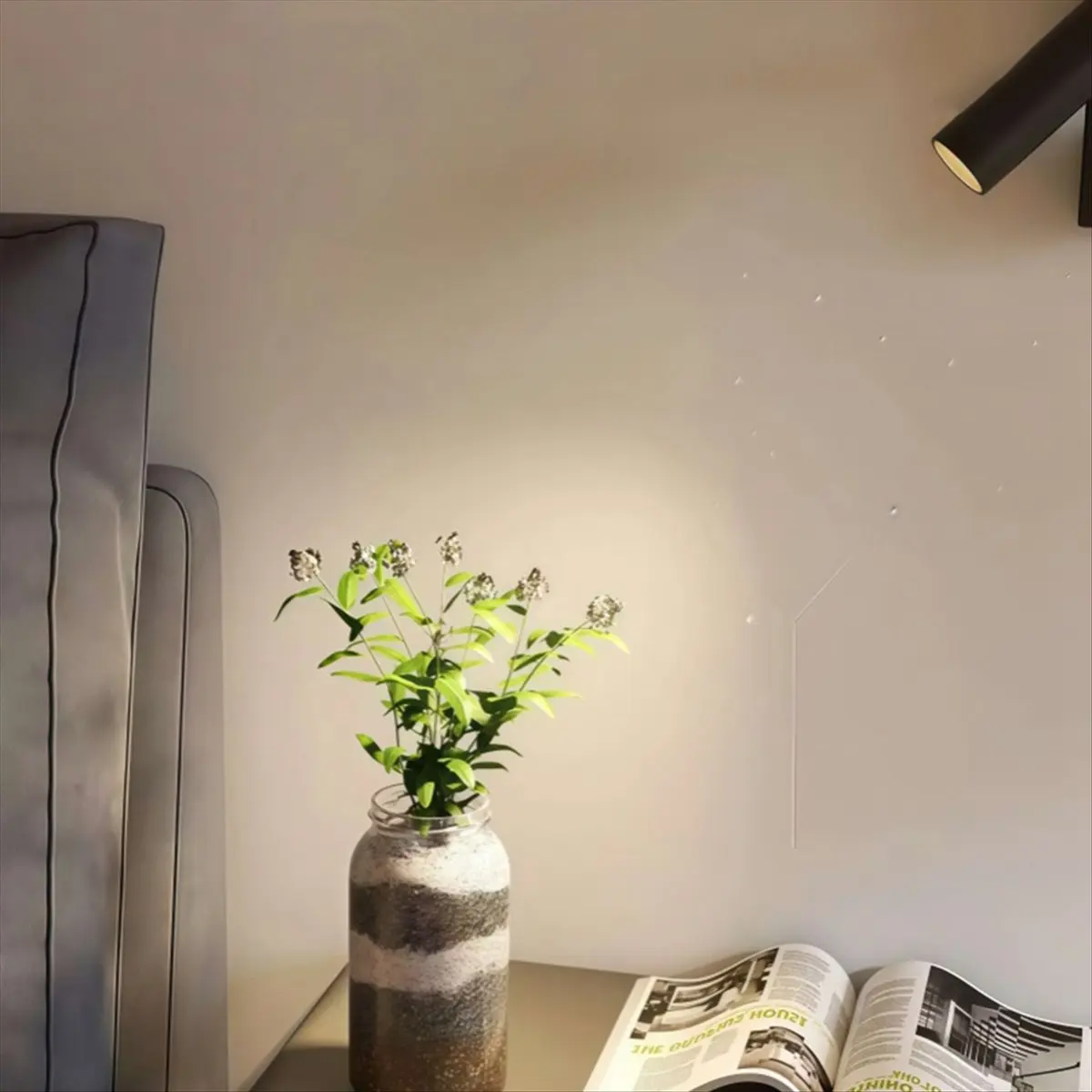 DT81 Eye Protection LED Reading Light Wall Lamp 360°Rotatable Folding 5W Spotlight Anti Glare Hotel Study Bedroom Hall Black