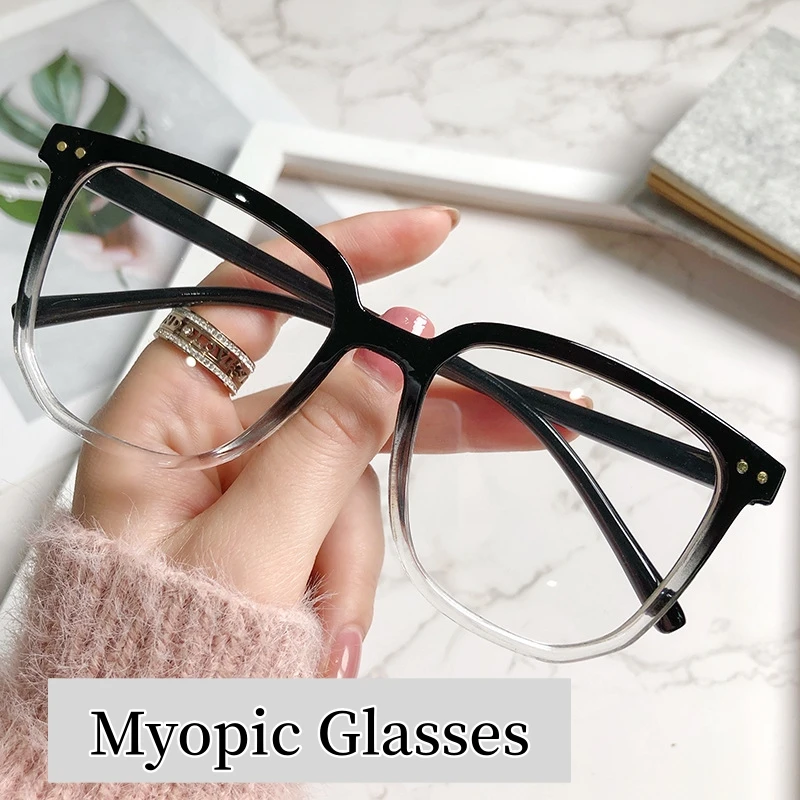 

Women Men Round Frame Eyewear Ultra Light Unisex Near Sight Eyeglasses Anti-radiation Glasses Clear Lens Myopia Reading Glasses