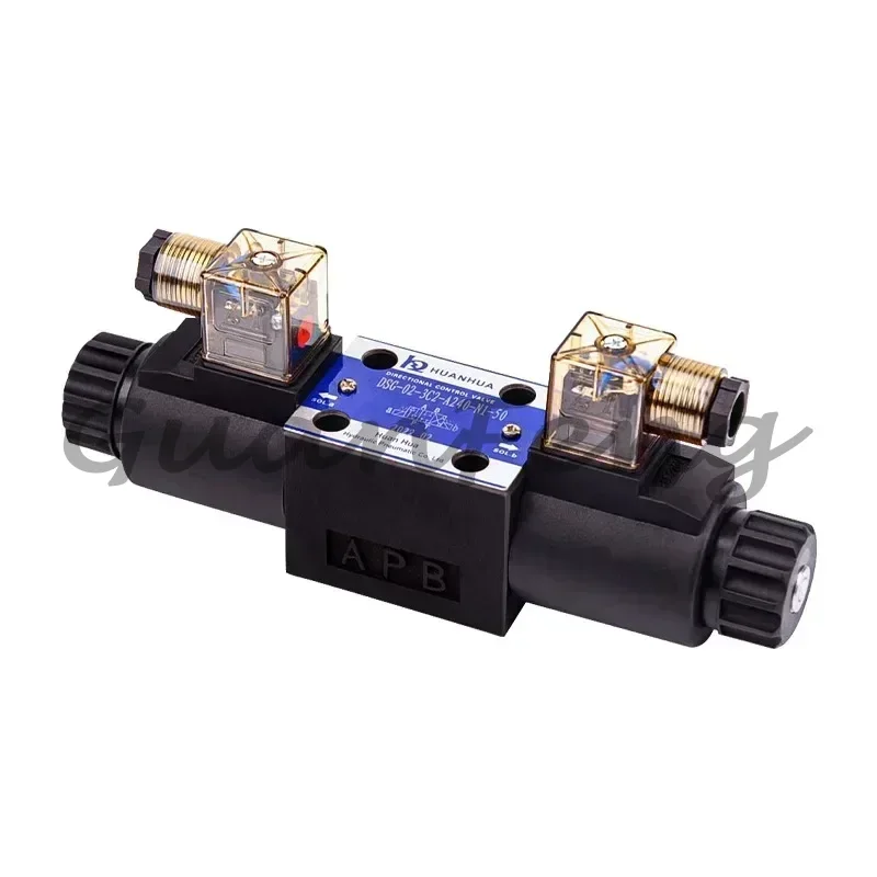 New Oil Research Type Hydraulic Electromagnetic Two-way Directional Valve Single-head Valve Electromagnetic Oil Valve