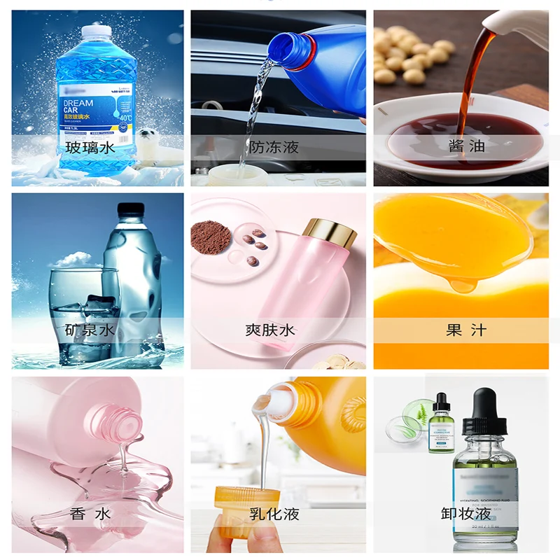 Máquina de llenado Manual de botellas de plástico, líquido semiautomático, máquina de llenado de pistón de loción