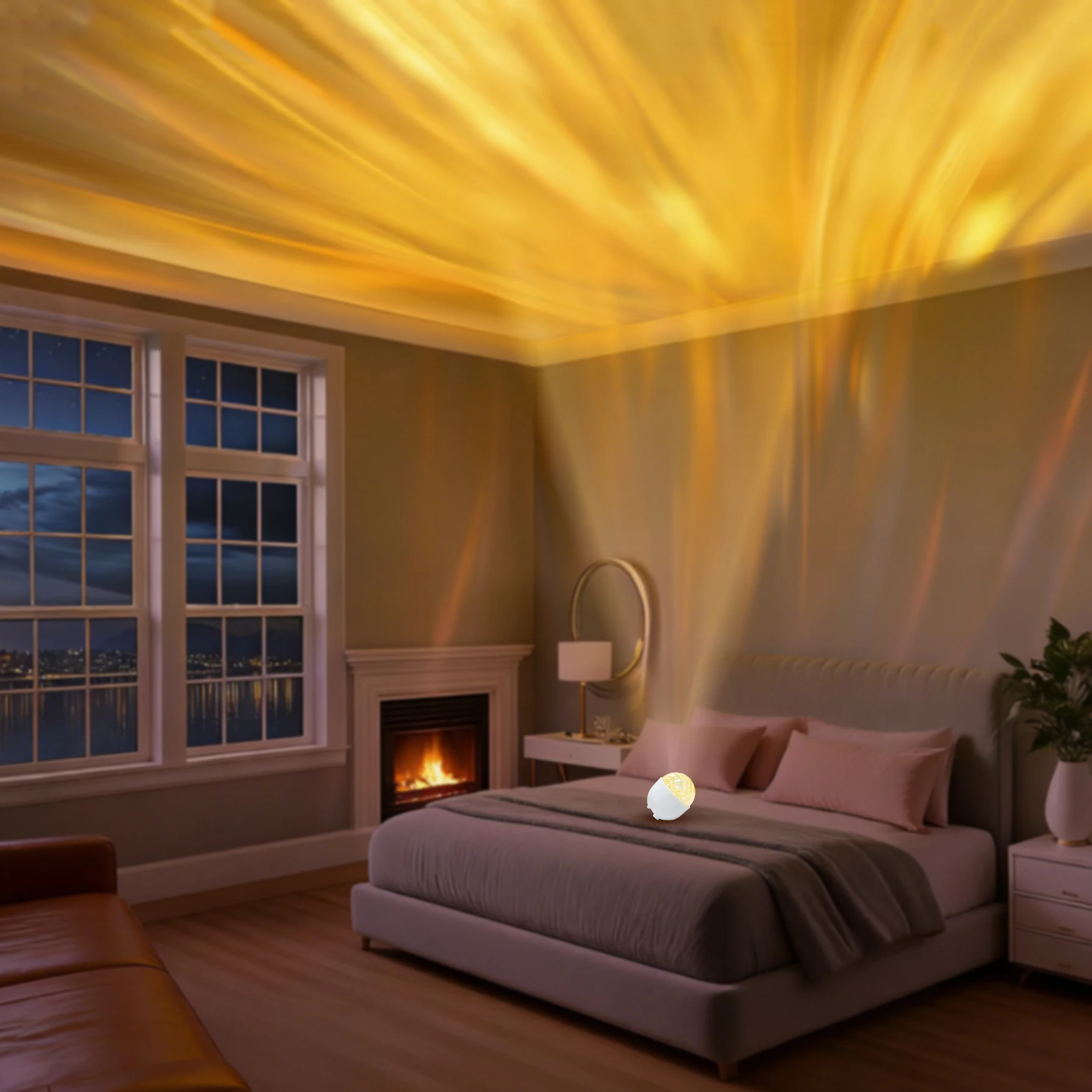 LED السماء المرصعة بالنجوم العارض موجة وسديم ضوء الليل الدورية نجمة نهر جو ضوء USB غرفة نوم ضوء الديكور الرومانسي #5