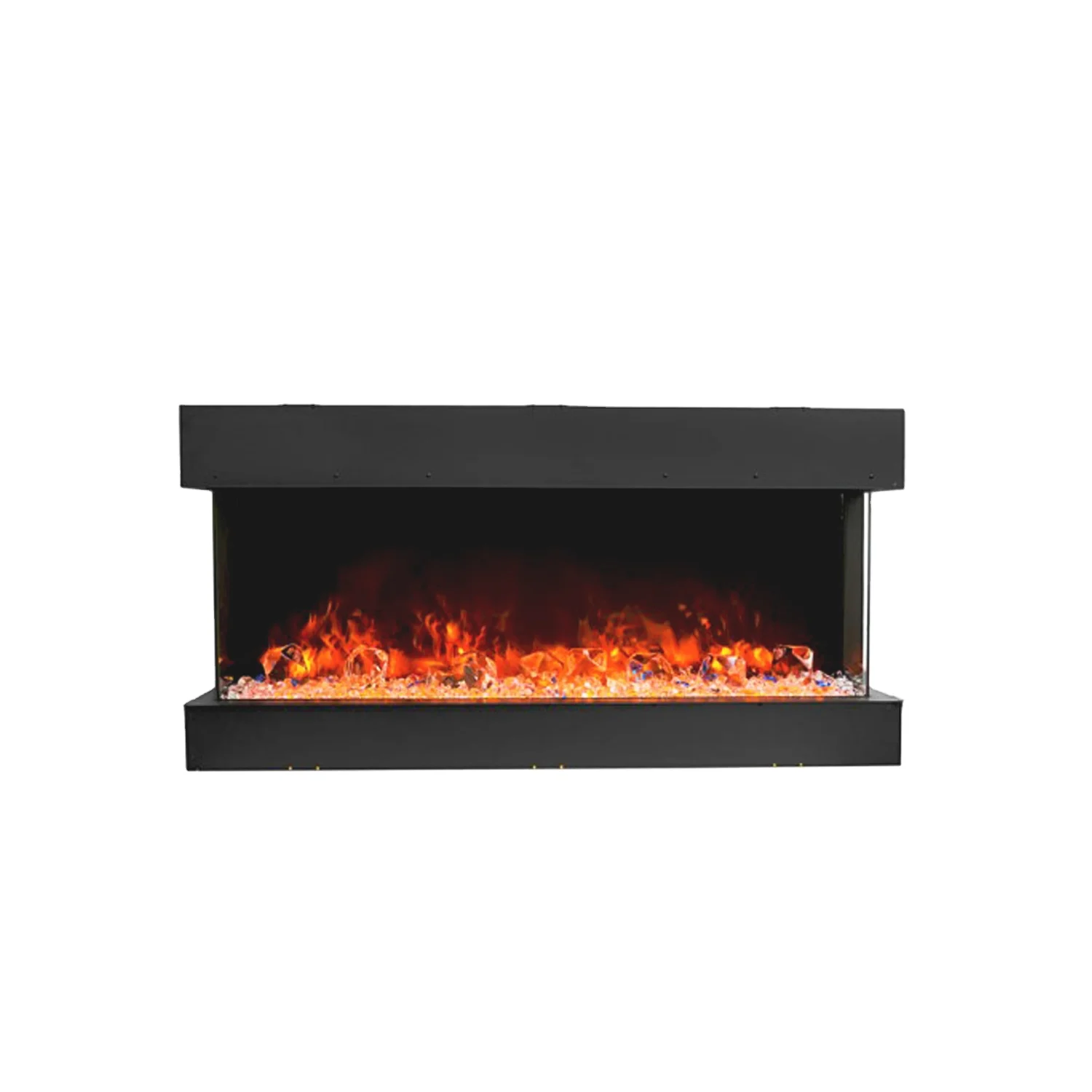 electric fireplace 50 inch new modern indoor customized heaters 3 Sided fireplace factory wholesale insert wood burning stove