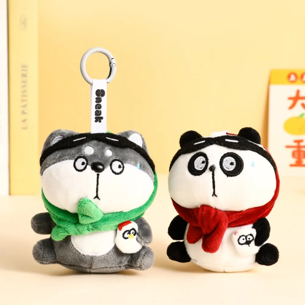 Плюшевый брелок с изображением и капибары, желтый цыпленок, пушистая плюшевая кукла-панда, брелок с героями мультфильмов, мягкие животные, плюшевая игрушка, брелок