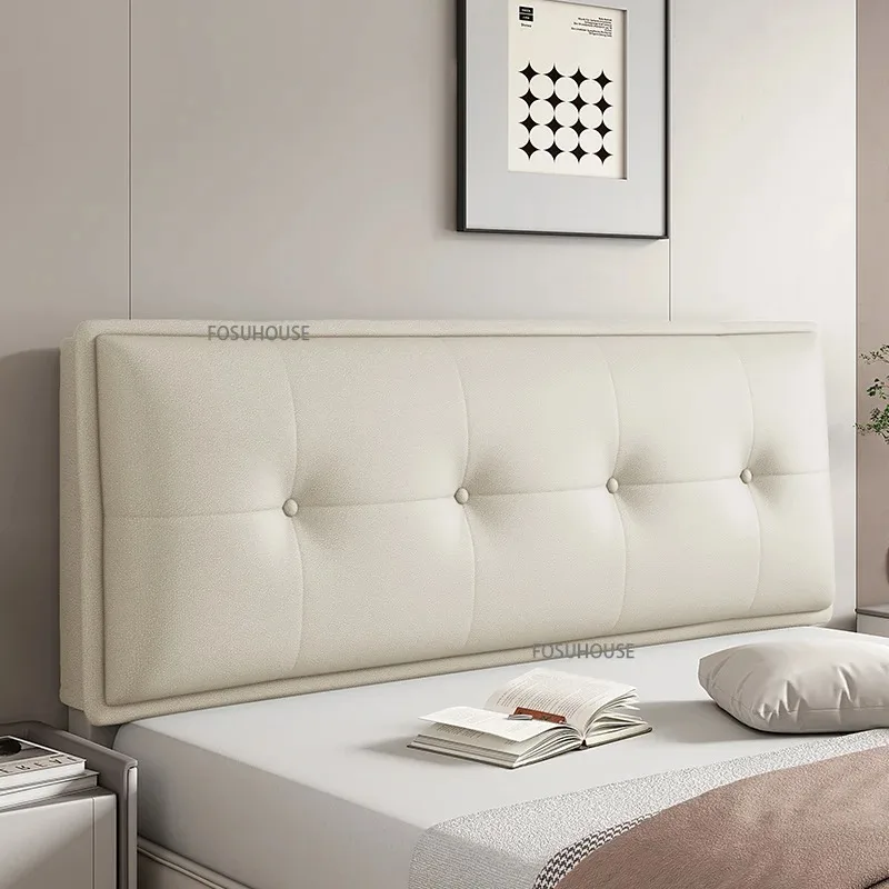 مسند ظهر ناعم ألواح أمامية تكنولوجيا قماش قابل للغسل وسادة مسند ظهر بسيطة ذاتية اللصق لسرير مزدوج بدون لوح أمامي #2