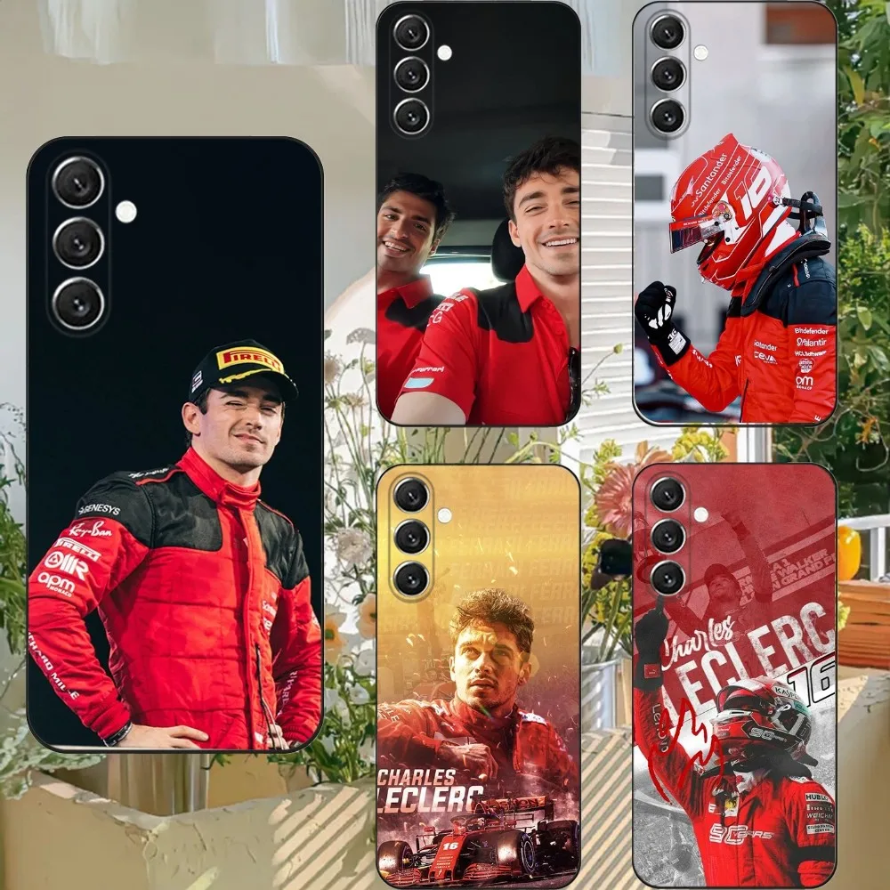 F1 16 C-Charles L-Leclerc Phone Case For Samsung S21,S22 Ultra,S20,S30 plus,S22 plus,S23,S30 ultra 5G Silicone Cover