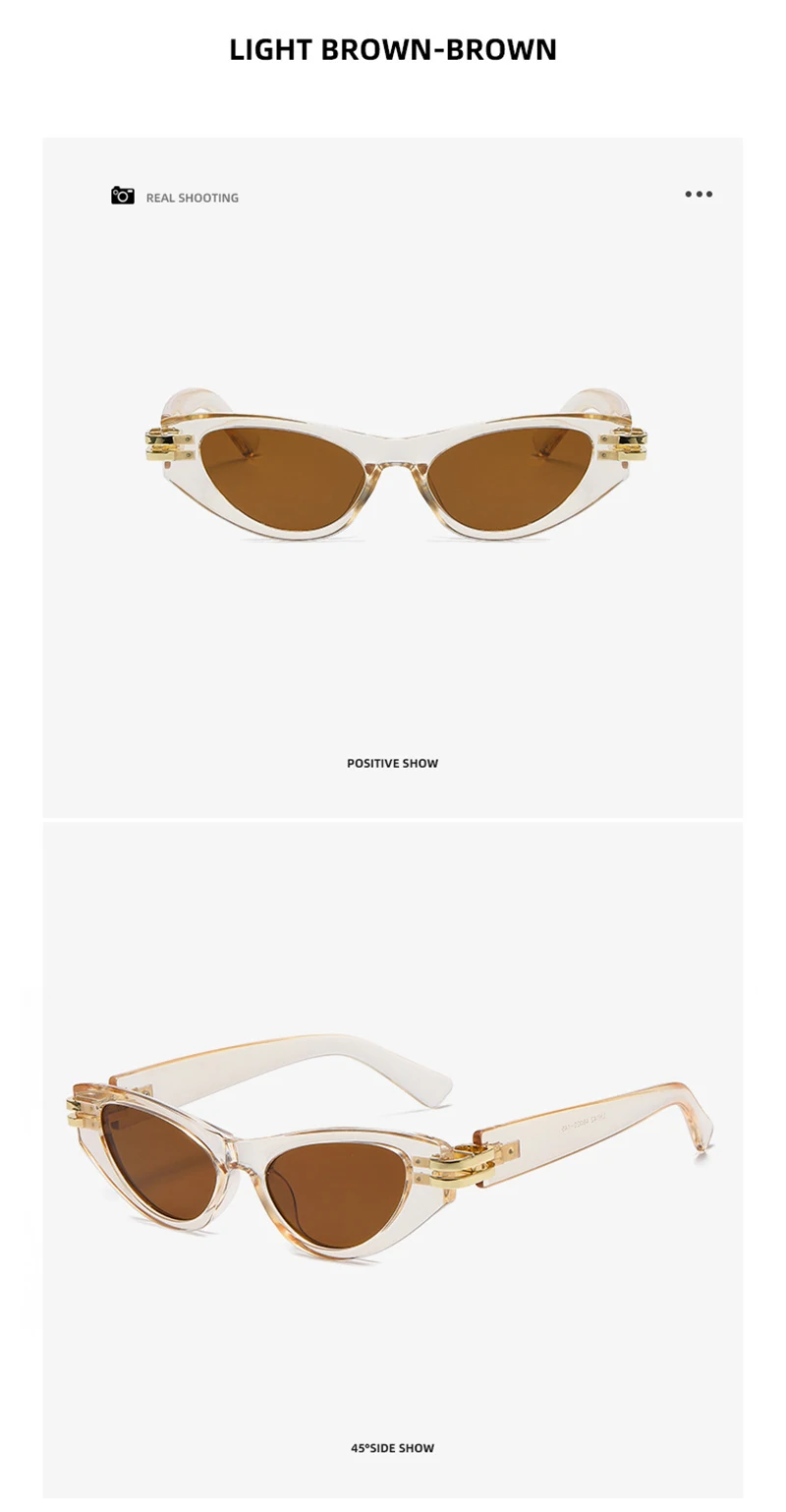 Hochwertige Cat Eye Damen-Sonnenbrille, klassische Damen-Sonnenbrille, modisch, Outdoor, Reisen, Fahren, UV400 – Detail 12