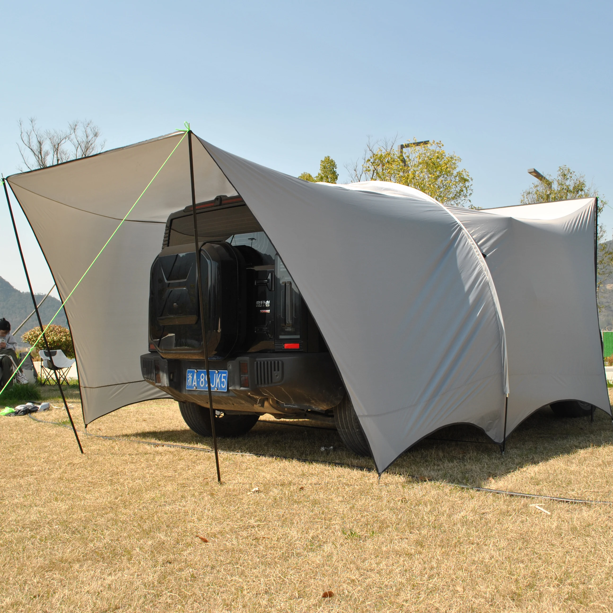 

CZX-562 Car Awning Sun Shelter Garage Tent, Portable SUV Tent Tailgate Shade Car Canopy,8 Persom Beach Awning, Tent,beach Tent