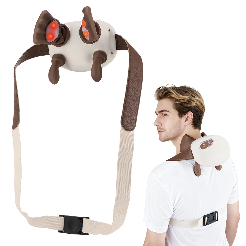 

Electric Kneading Neck And Shoulder Massager Portable Heated Neck Shoulder Massage Pillow Trapezius masajeador Muscle Relax