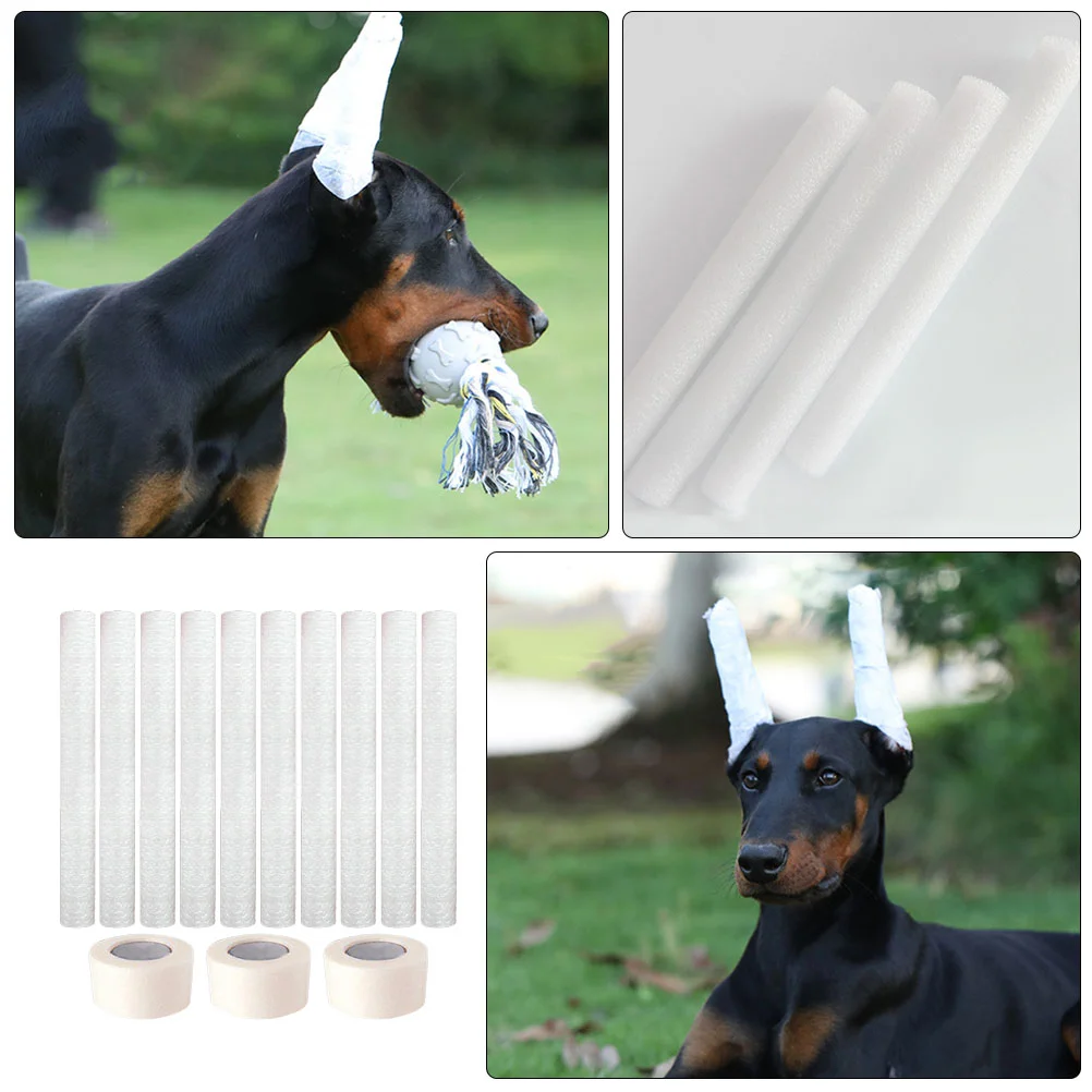 Pet Puppy Accessory Doberman Pinscher Ear Erecting Stick Dog Support Bracket Adhesive Tape Standing Supply Car Stickers