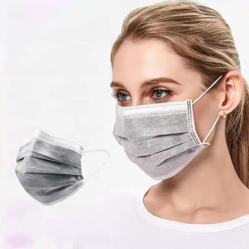 Disposable Activated Carbon Four-layer Breathable and Comfortable Protective Mask Thickened To Prevent Dust and Harmful Particle